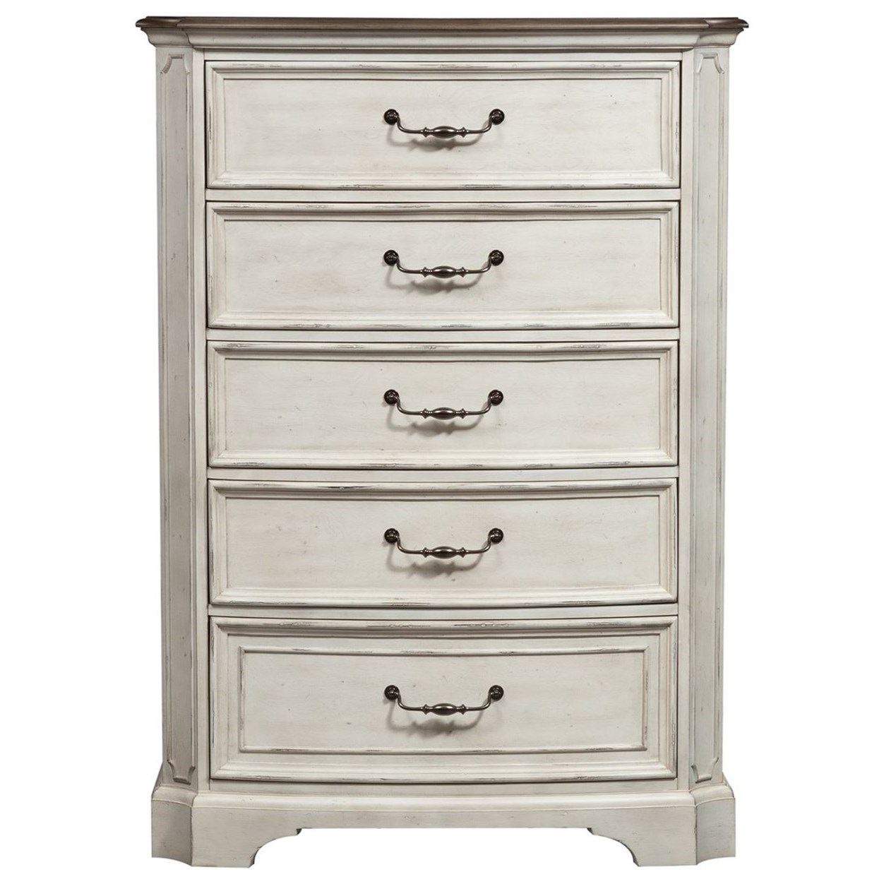 Magnolia manor outlet 5 drawer chest